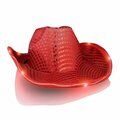 Surprise Light Up LED Flashing Cowboy Hat with Red Sequins SU3332882
